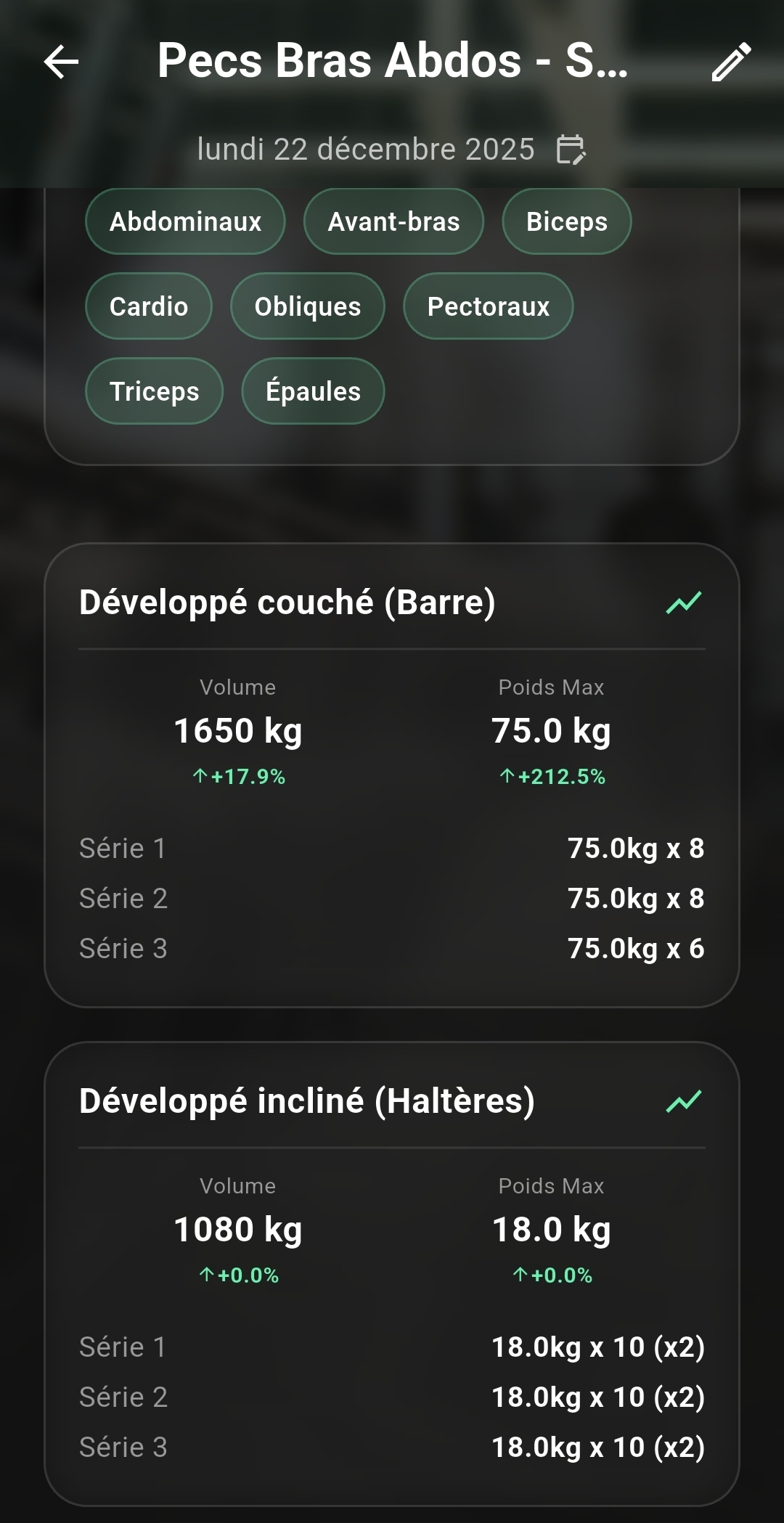 Séance terminée — résumé